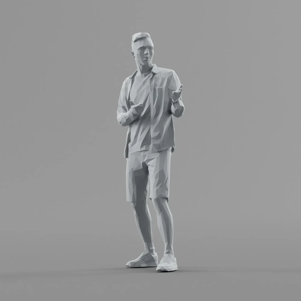 Lowpoly Male Standing