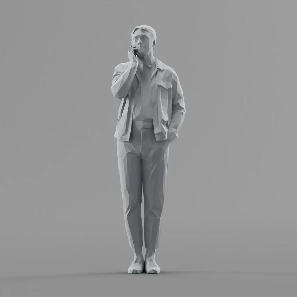 Lowpoly Male Standing