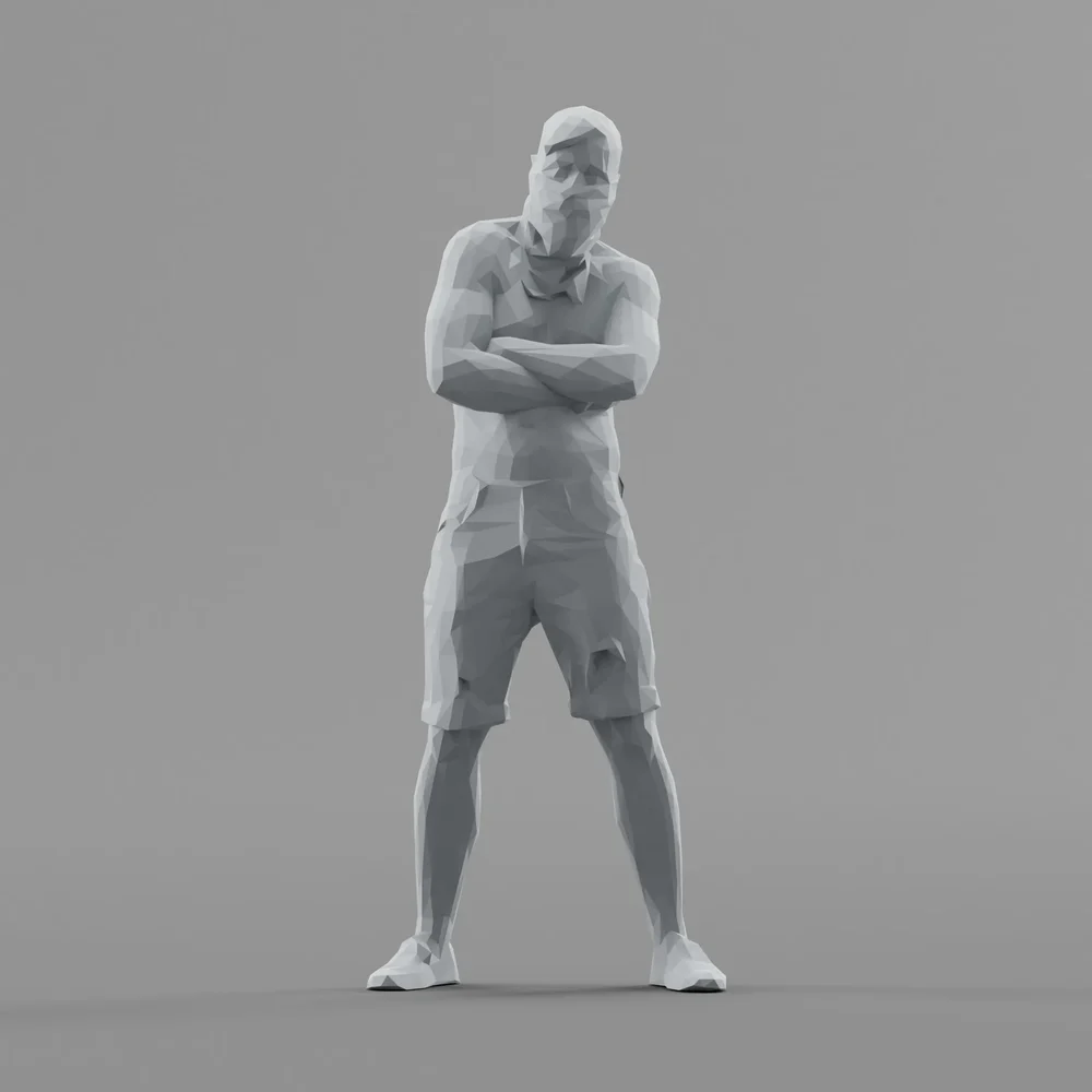Lowpoly Male Standing