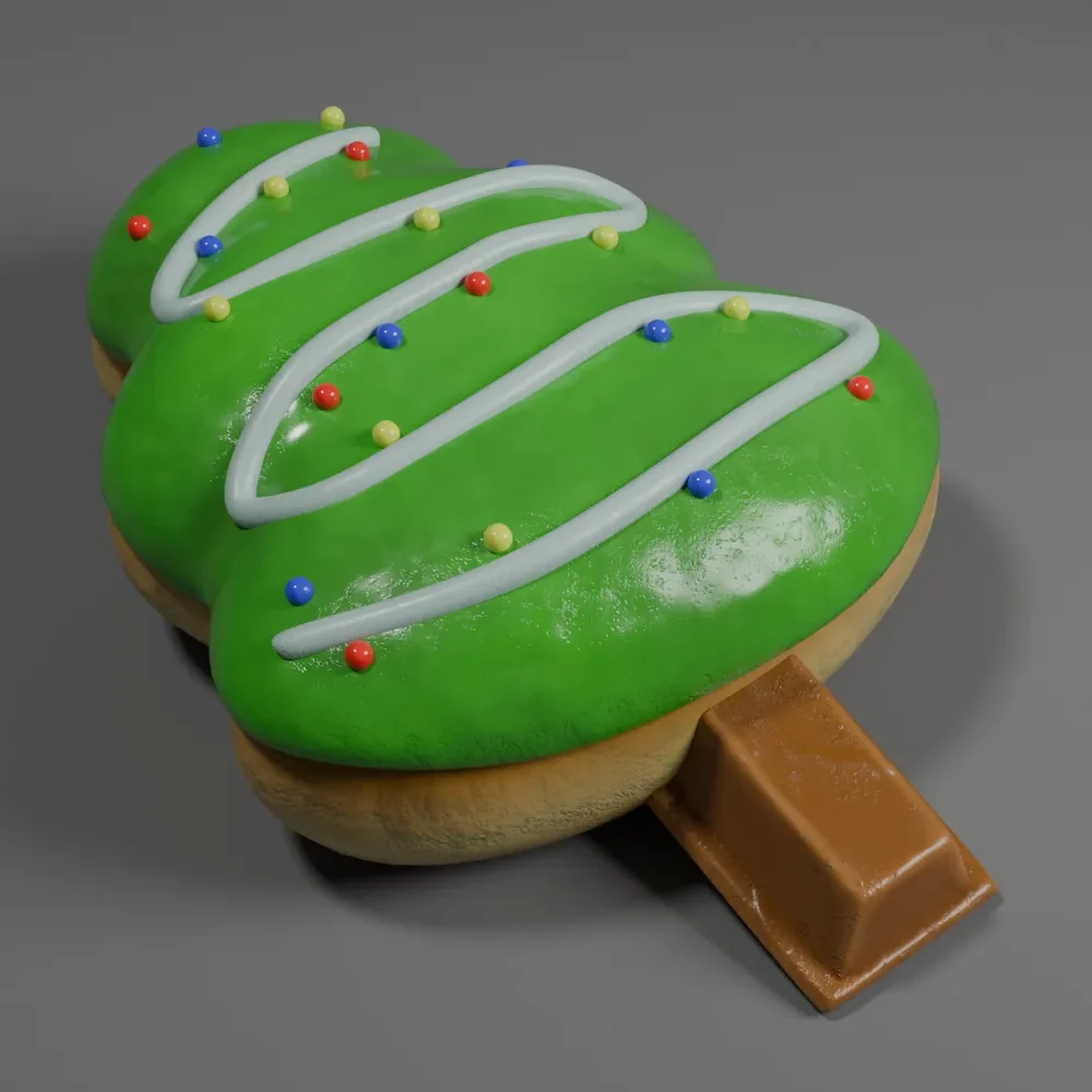 Christmas Tree Shape Donut