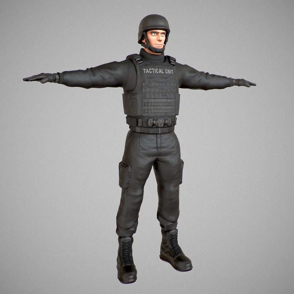 Special Unit Soldier - Game Ready Character