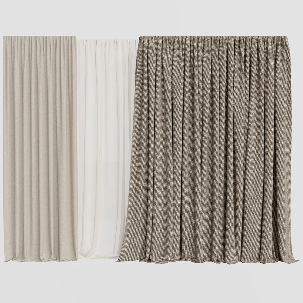 Silk And Cotton Curtain