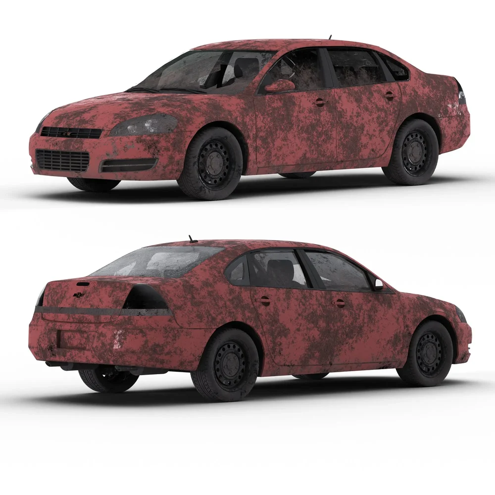 Apocalypse Damaged Car