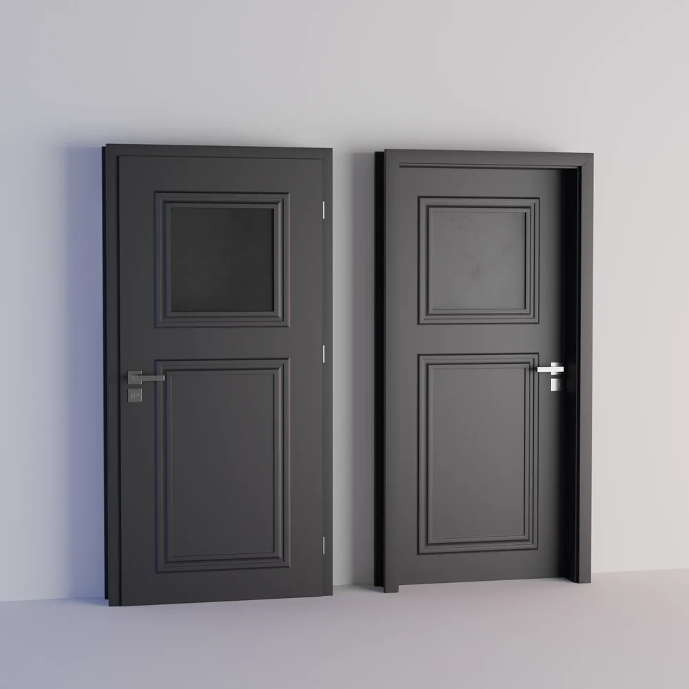 Modern Door With Glass Window