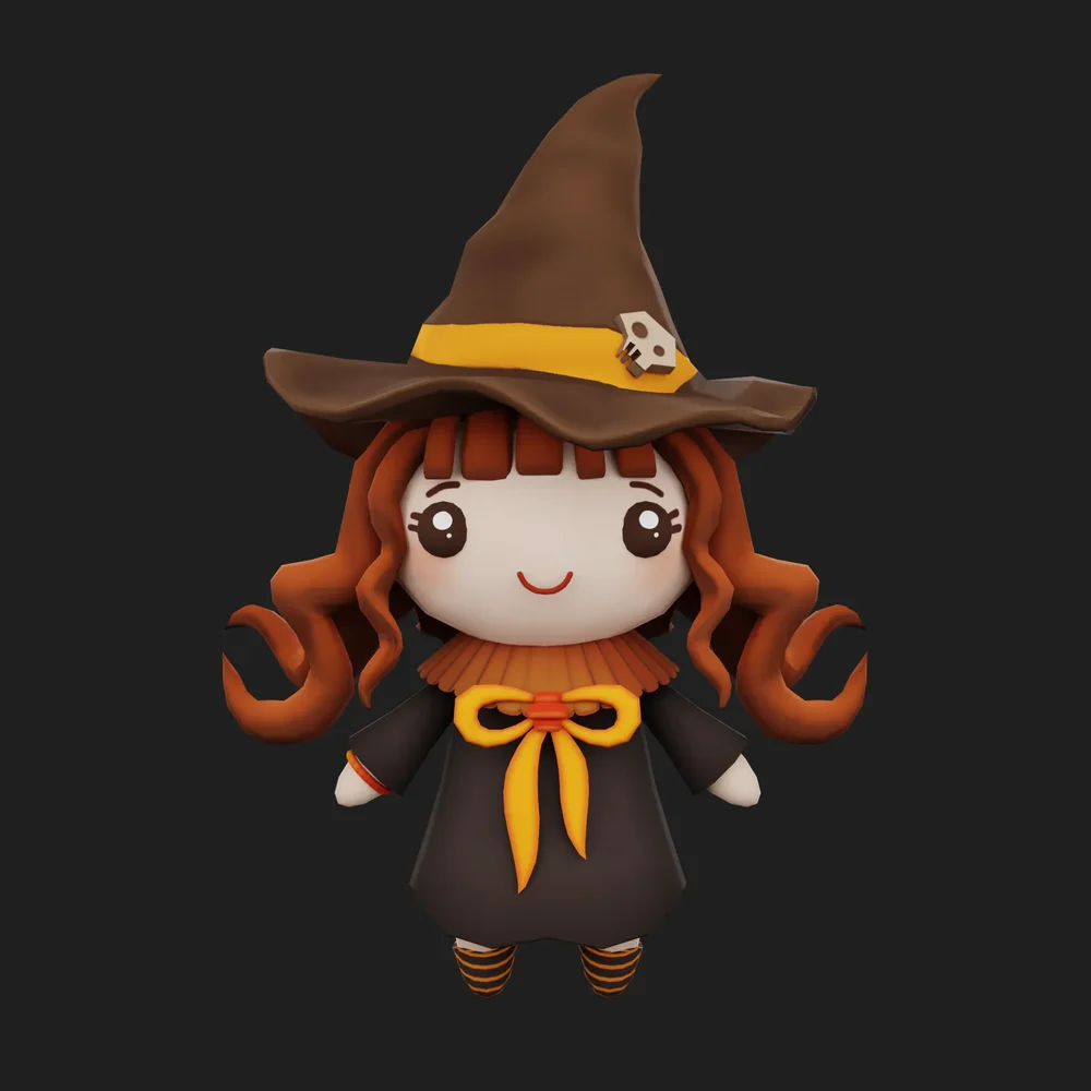 Little Witch (Rigged And Animated)