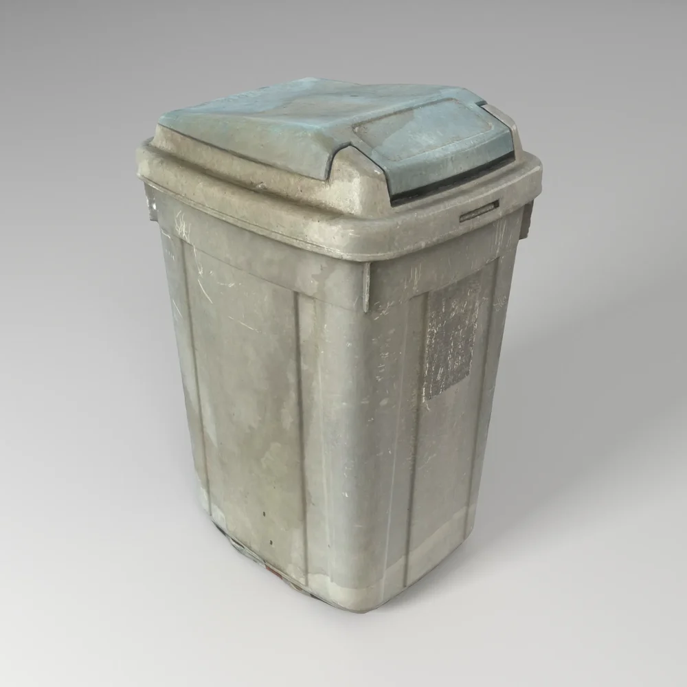 Dusty Old Gray Bin
