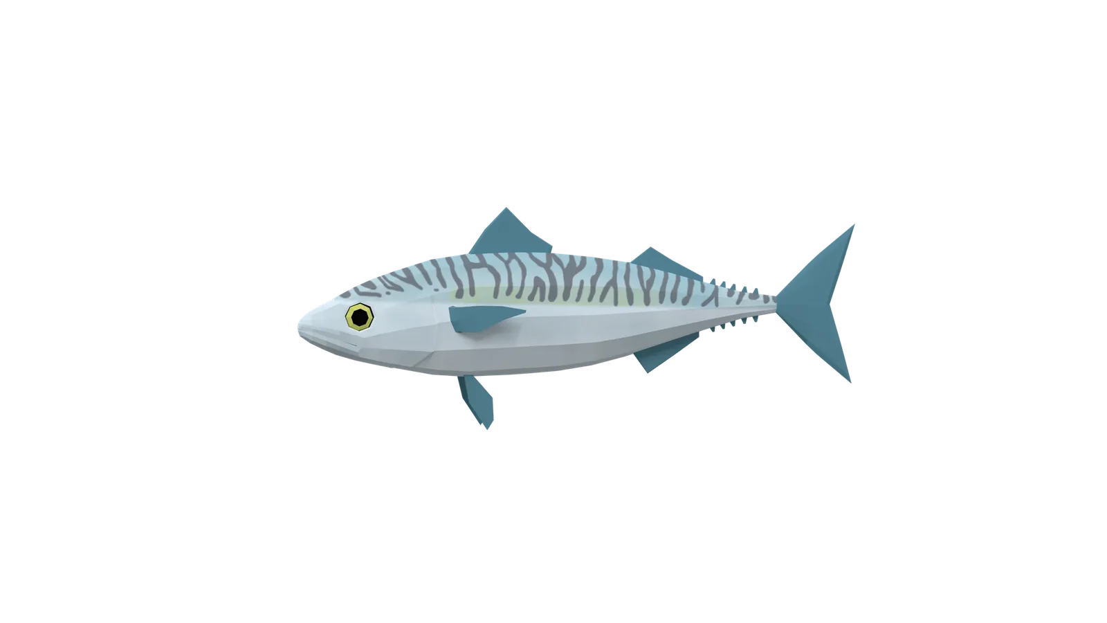 Low Poly Animated Mackerel