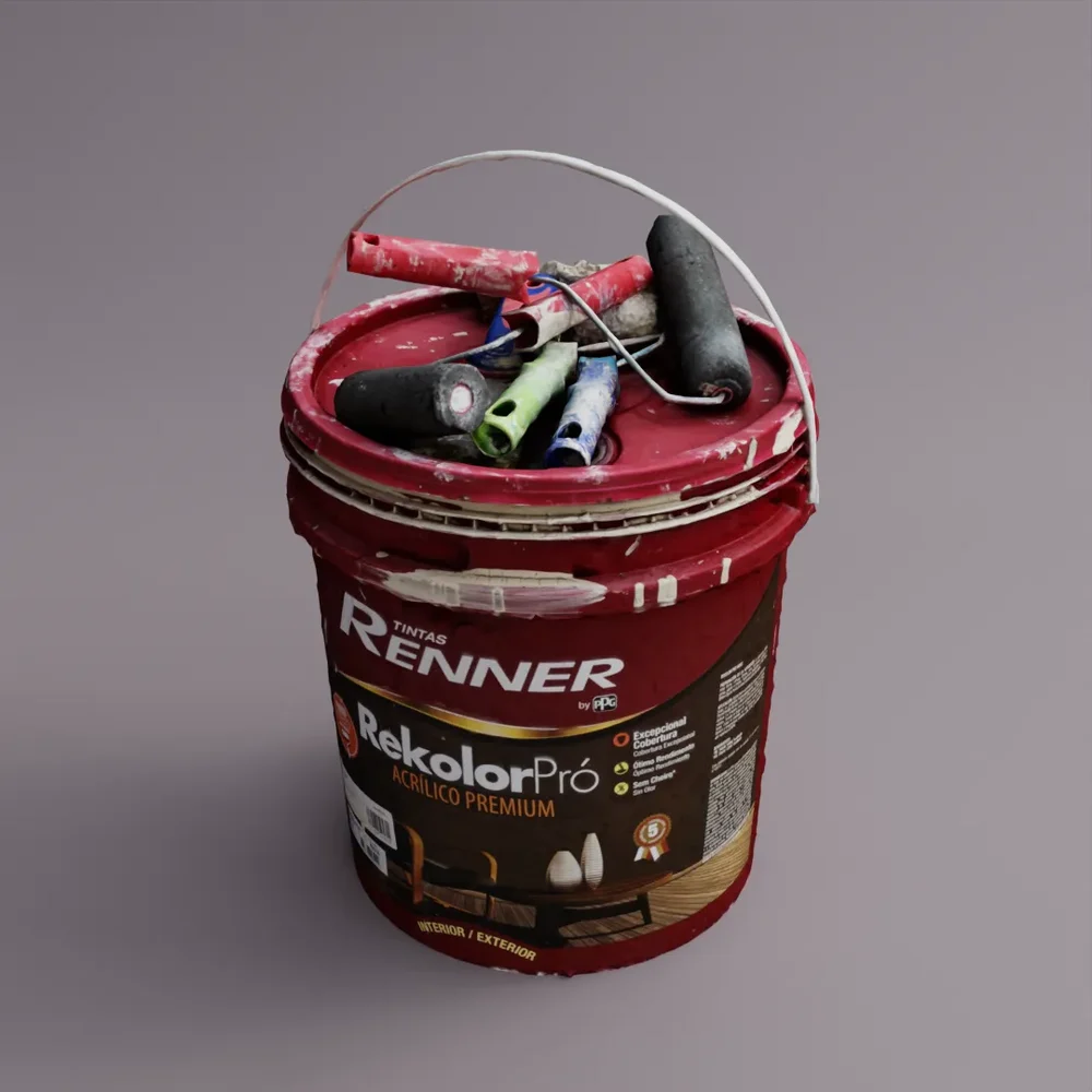 Paint Bucket With Rollers