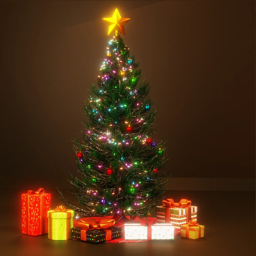 Christmas Tree And Presents