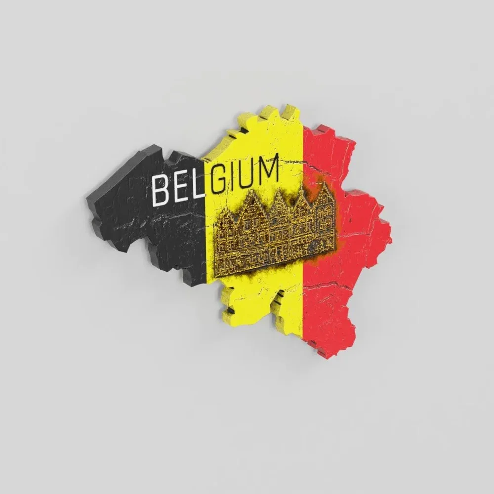 Refrigerator magnet Belgium 7aaaed86-777a-45be-a9d5-225a24ede67e