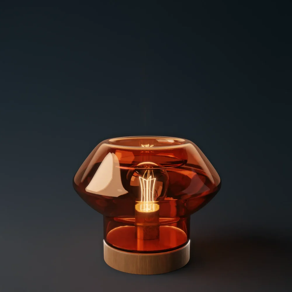Table Lamp Rocco Amber