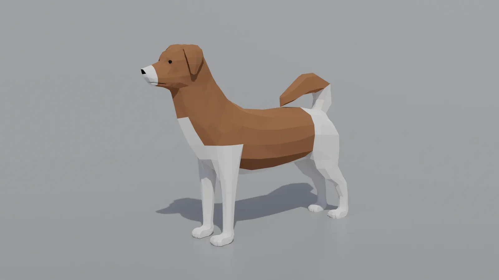 Low Poly Kokoni Dog