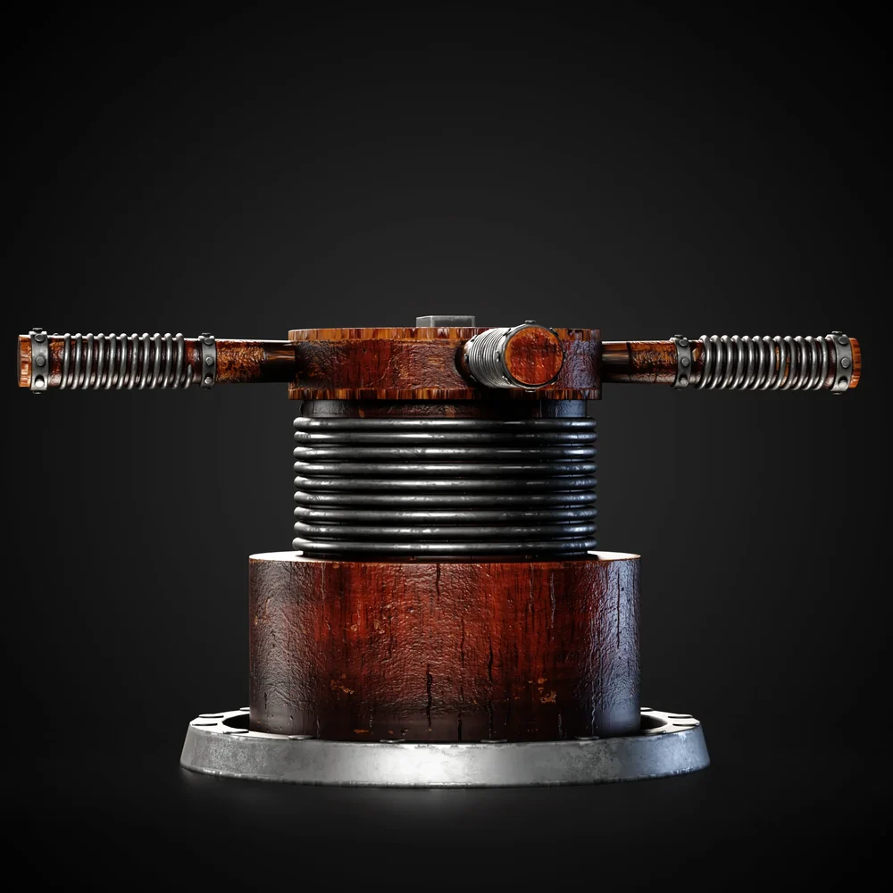 Mechanical Lever Game-Ready + 4k Textures | Blenderkit Series