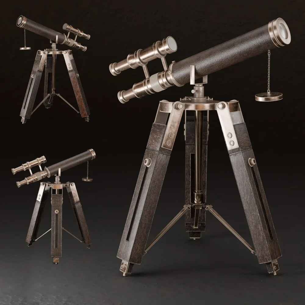 Sj-Telescope Brown Leather