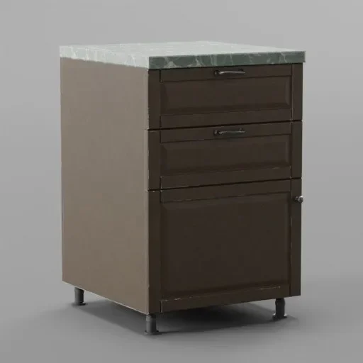 Brown Kitchen Set 01