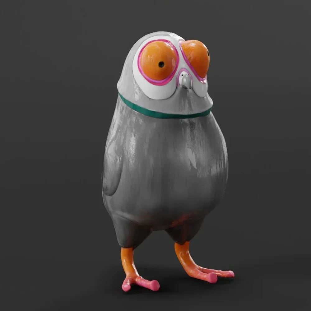 Funny Pigeon Sculpture