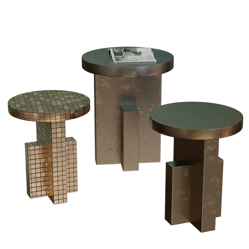 Side Table Modern With 3 Option