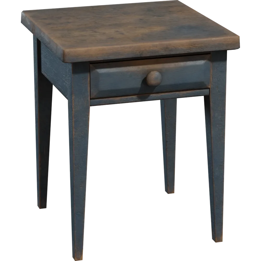 Painted Wooden Nightstand