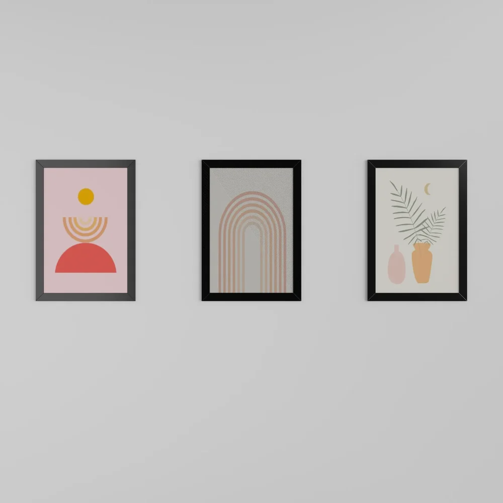 Boho Art Photoframe Set 3