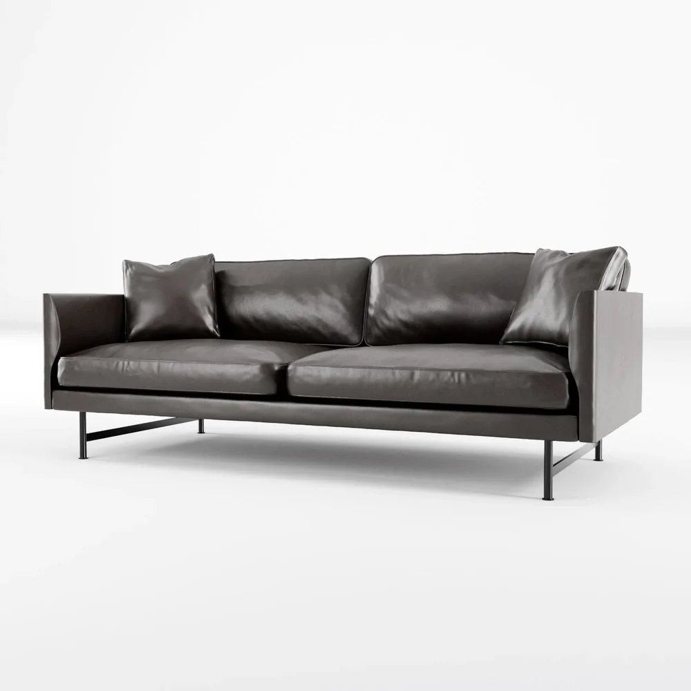 Fredericia Calmo 2 Seater 95 Metal Base