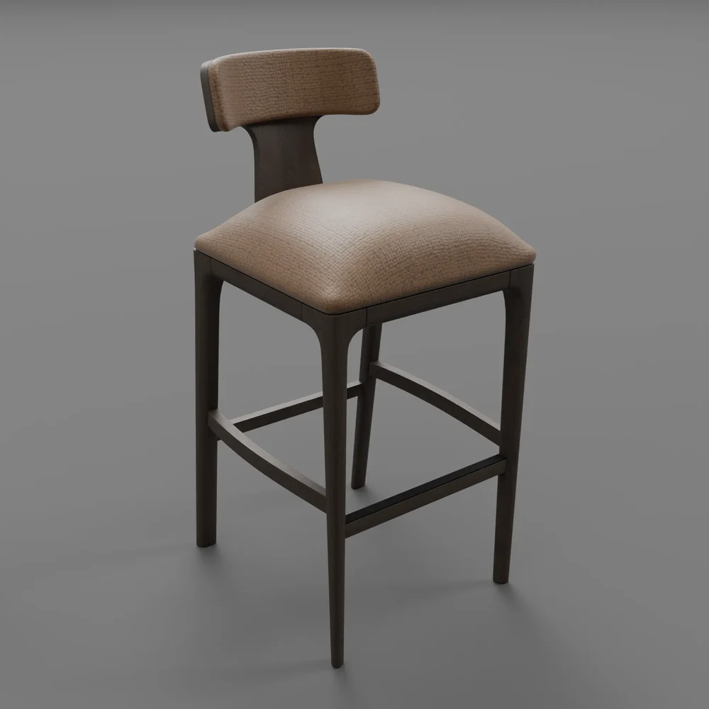 Ligne Fabric Bar And Counter Stool
