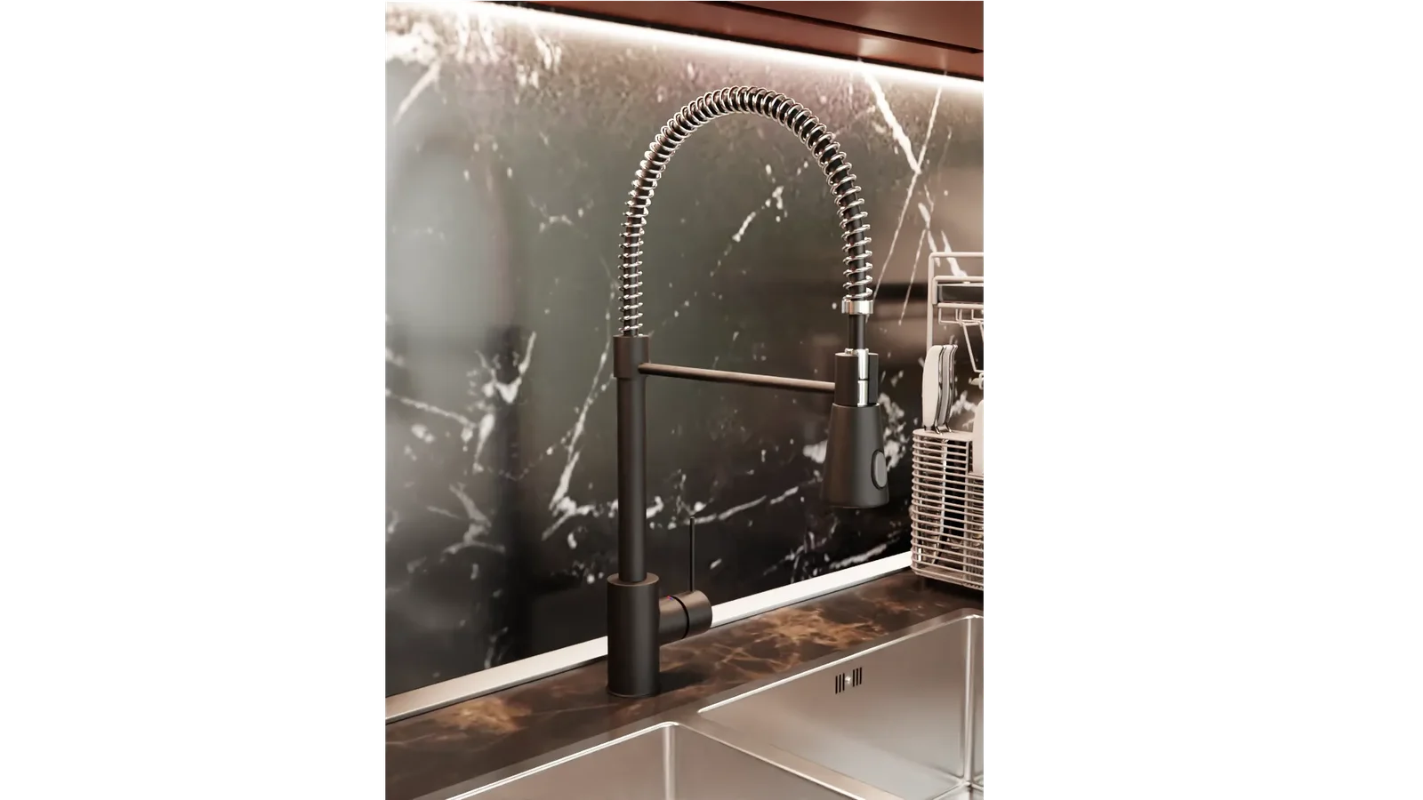 Dark Kitchen Faucet