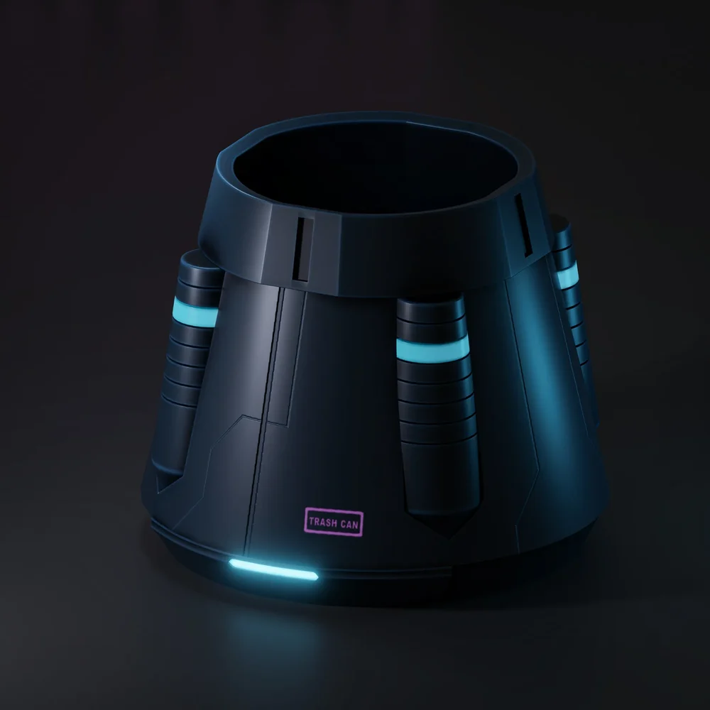 Sci-Fi Trash Can