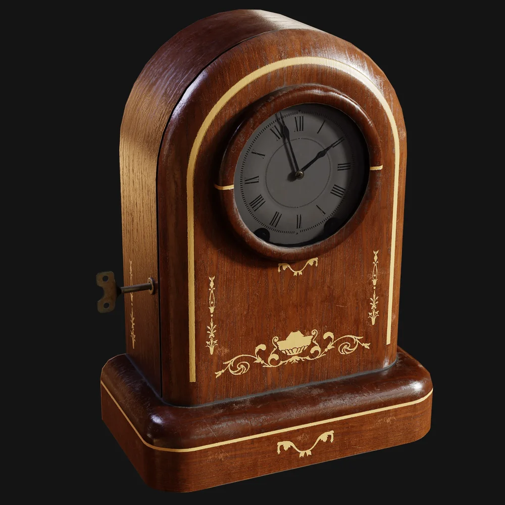Late 1800s Arch Case Mantel Clock