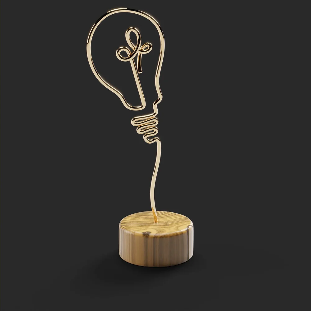 Wire Lamp Display
