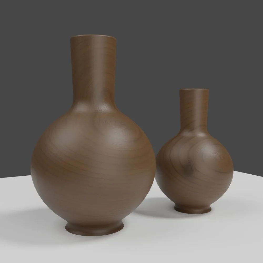 Wooden Vase