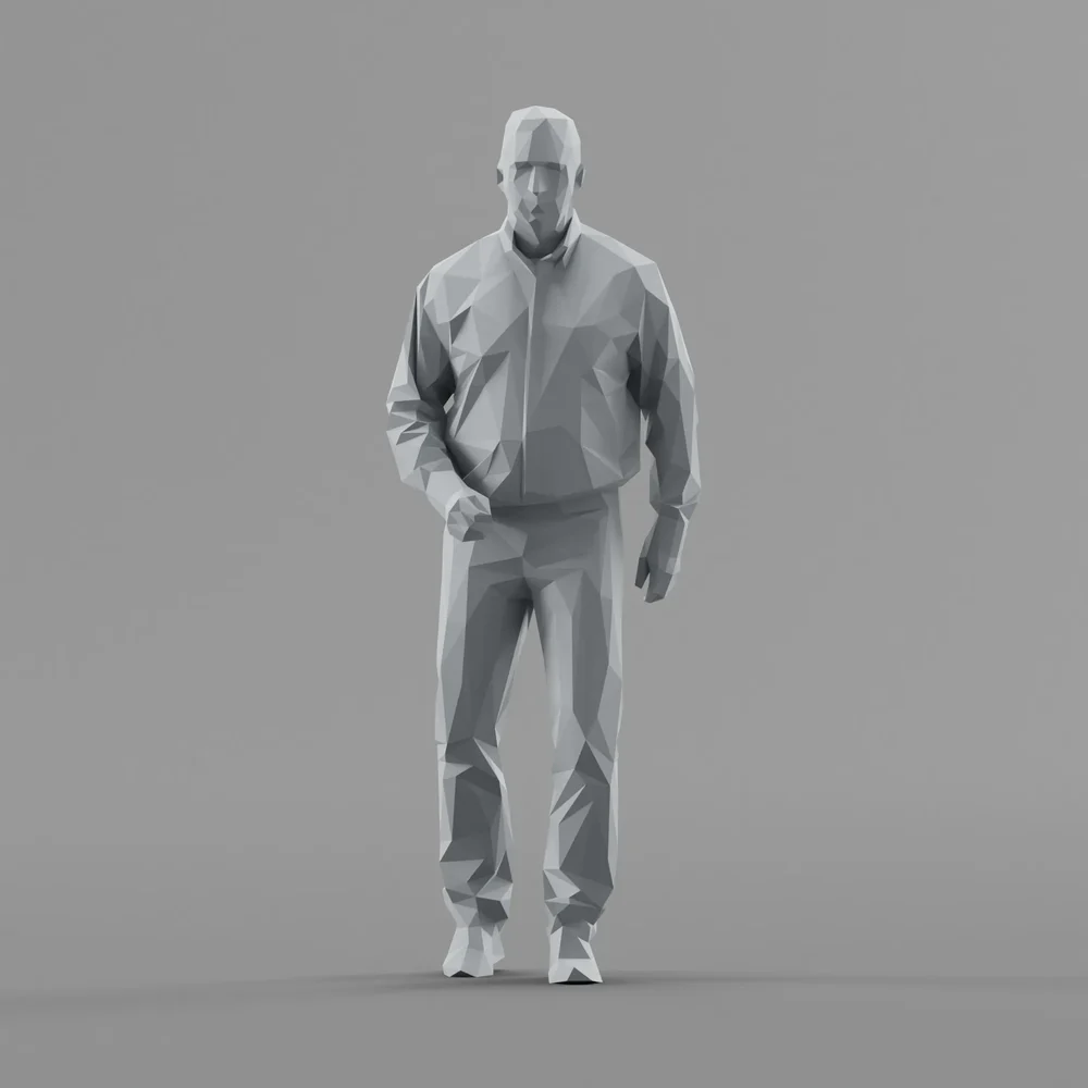 Lowpoly Male Walking