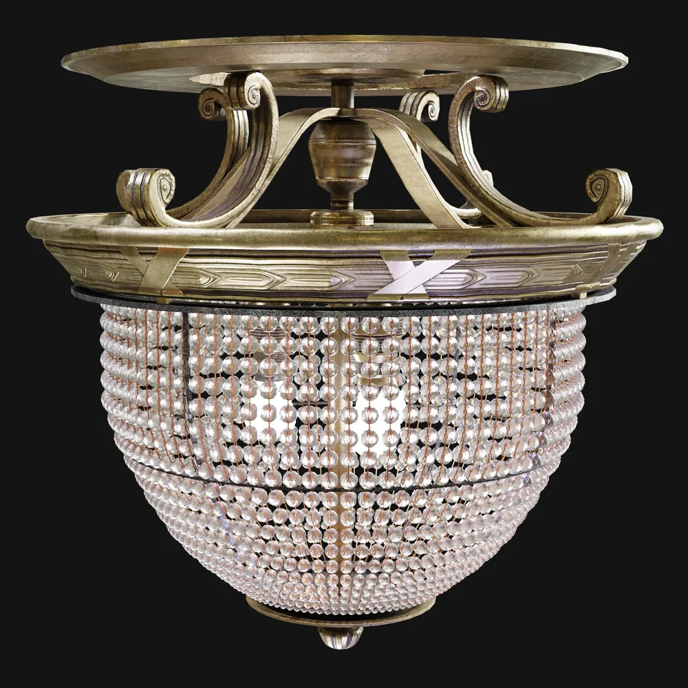 Ocean-Liner Electrolier Ceiling Lamp