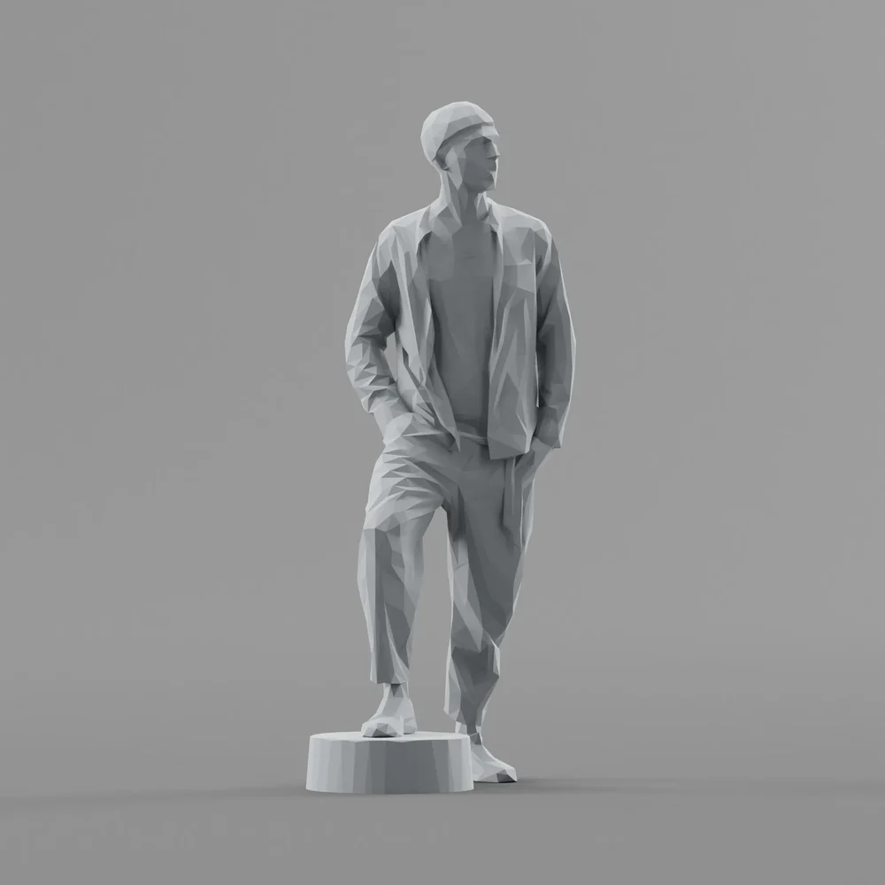 Lowpoly Male Standing