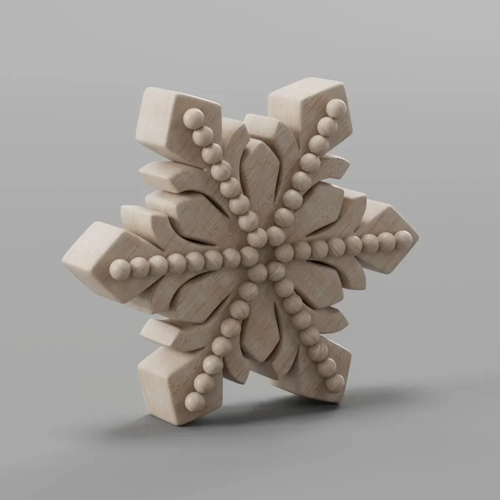 Wooden Snowflakes Small