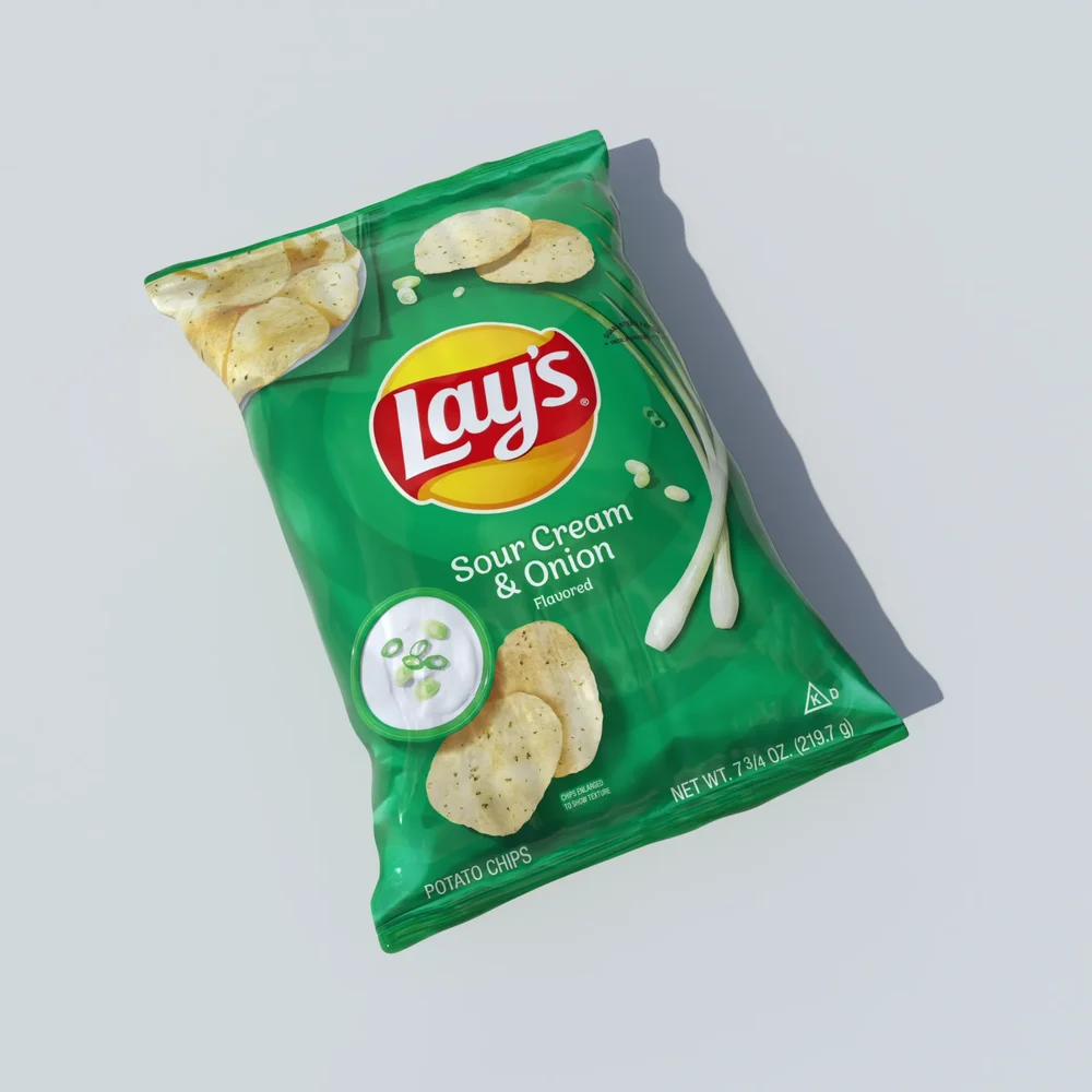 Lays Sour Cream And Onion Chips Bag