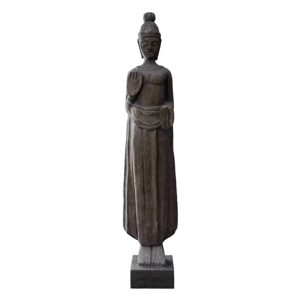 Wood Carved Buddha
