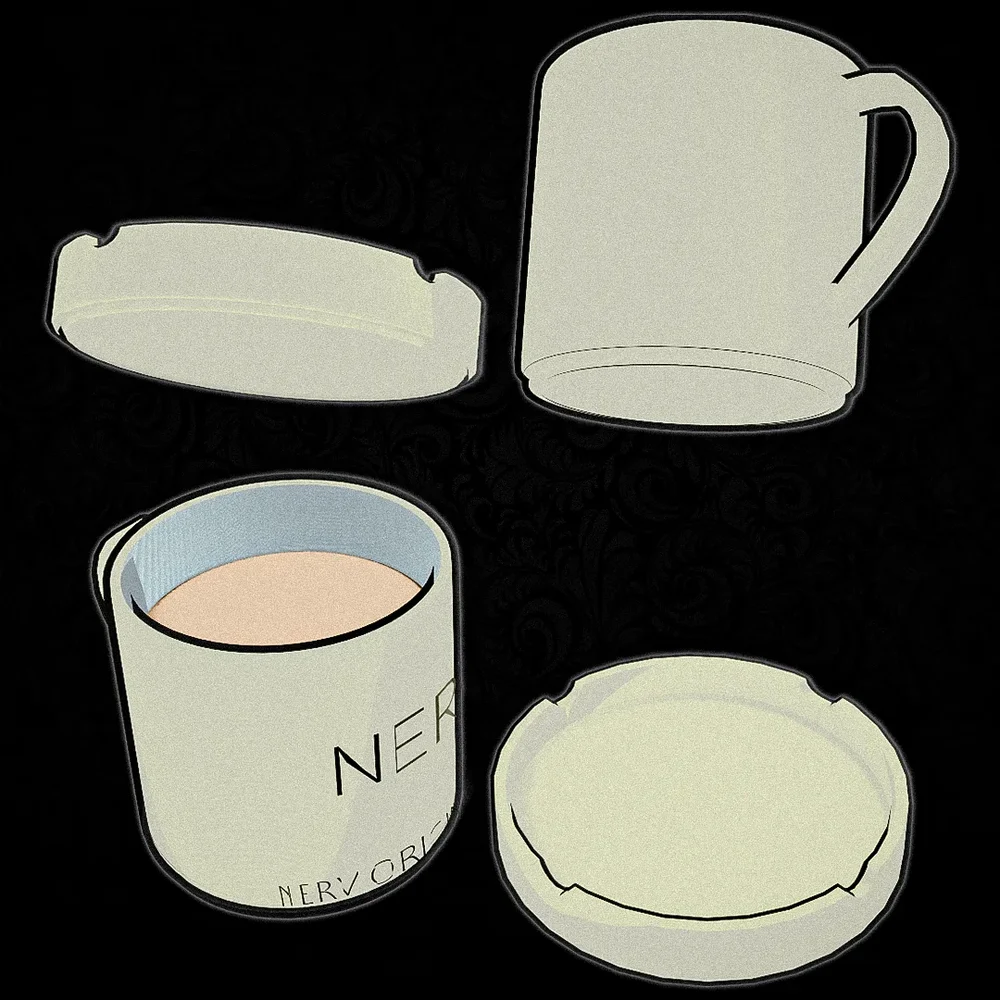 Nerv Anime Style Mug And Ashtray
