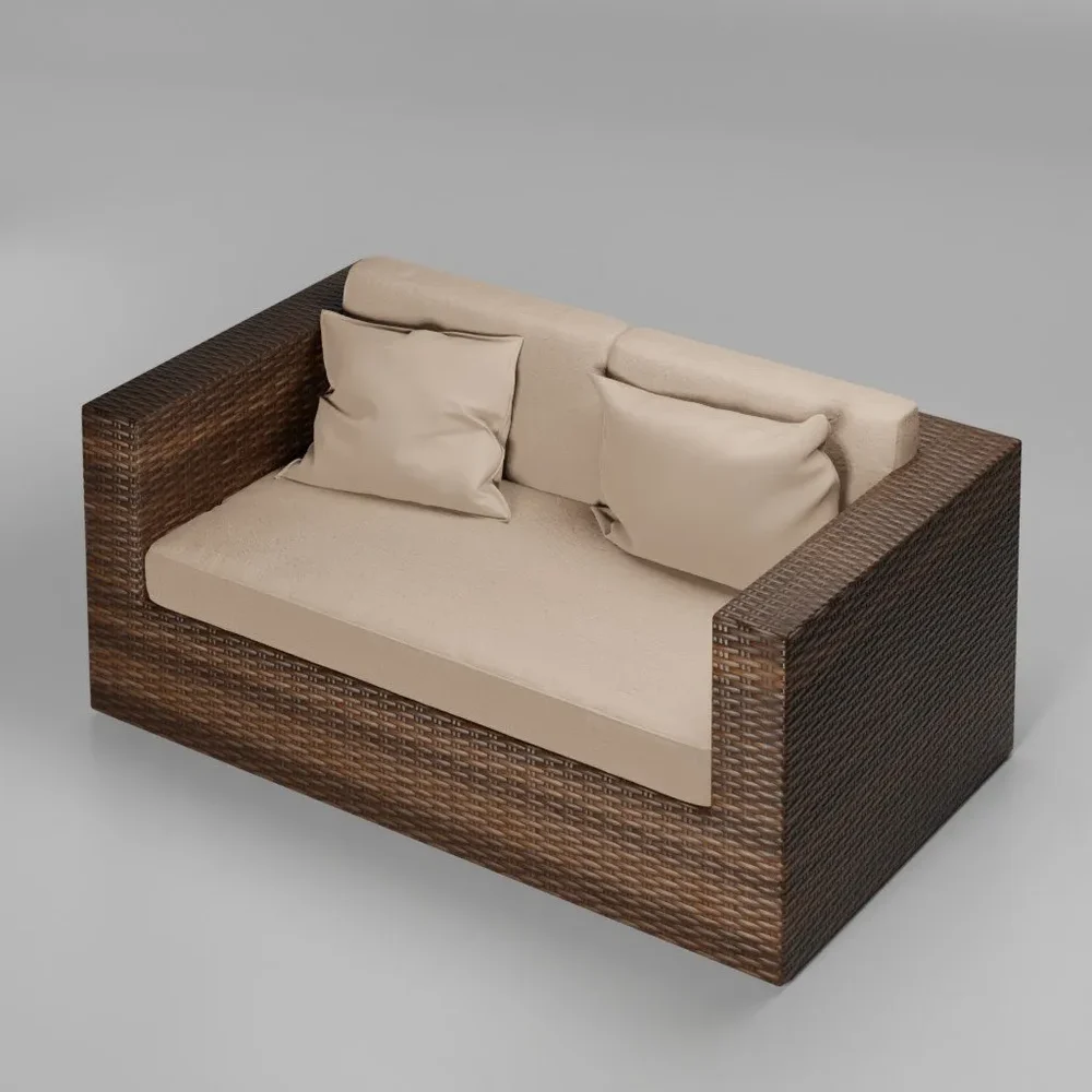 Two Seater Fiber Armchair