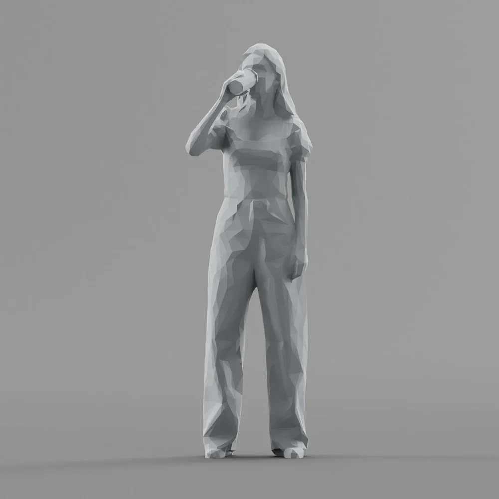 Lowpoly Female Standing