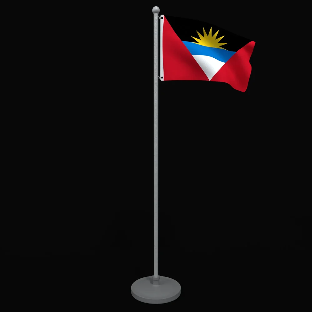 Animated Flag Of Antigua And Barbuda