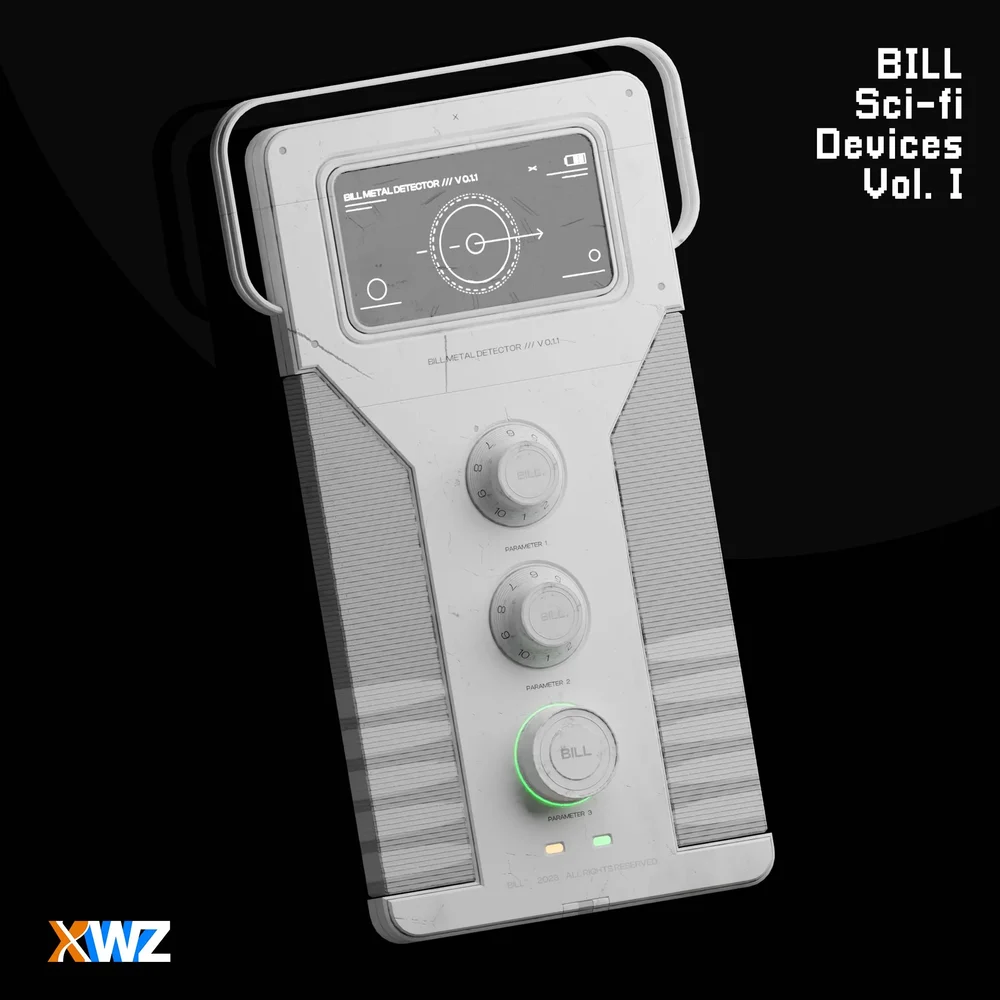 Sci-Fi Device Pbr White