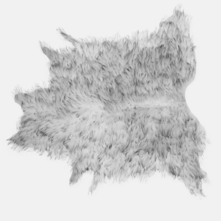 White Cow Rug