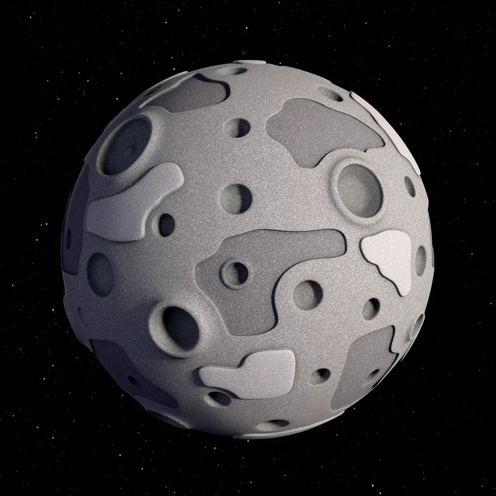 Stylized Cartoon Moon