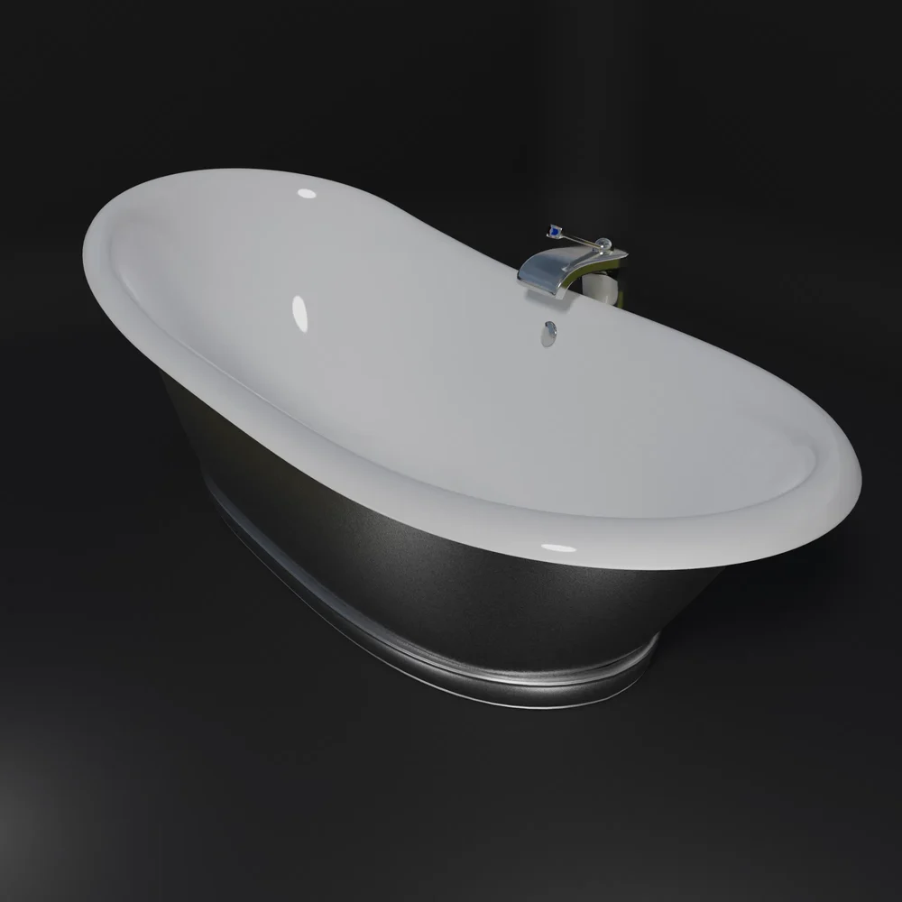 Freestanding Designer Bathtub.