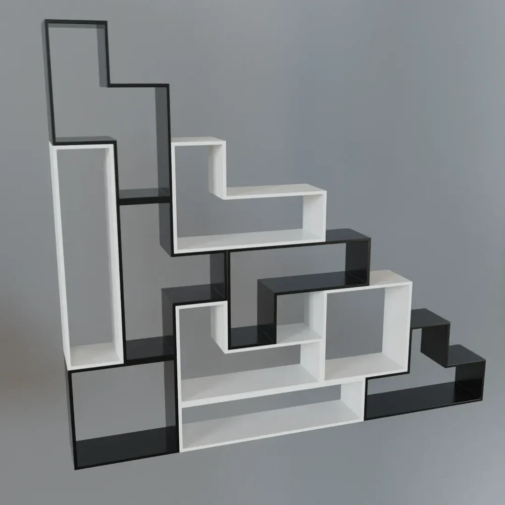 Modern Tetris Shelf