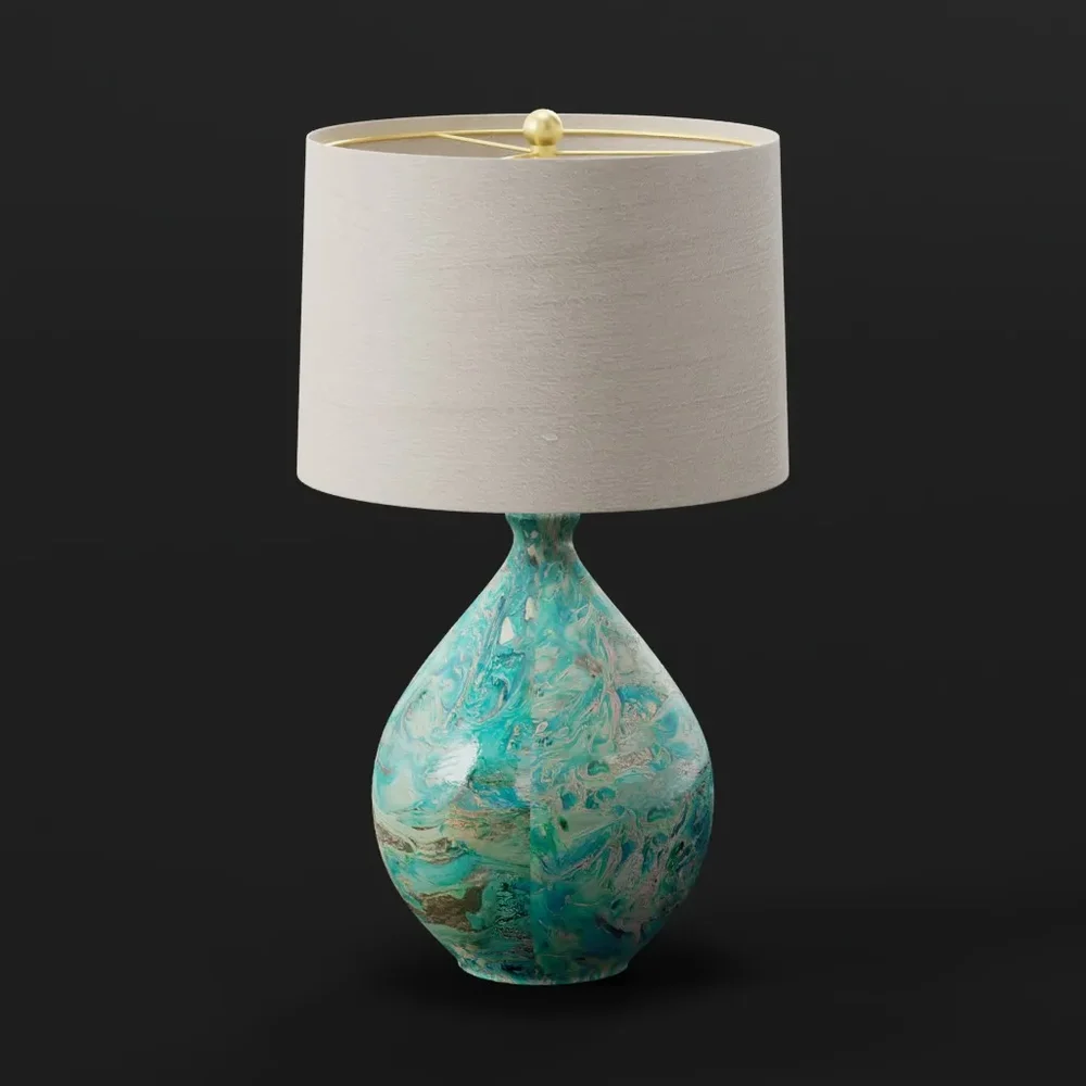 Marble Ceramic Table Lamp
