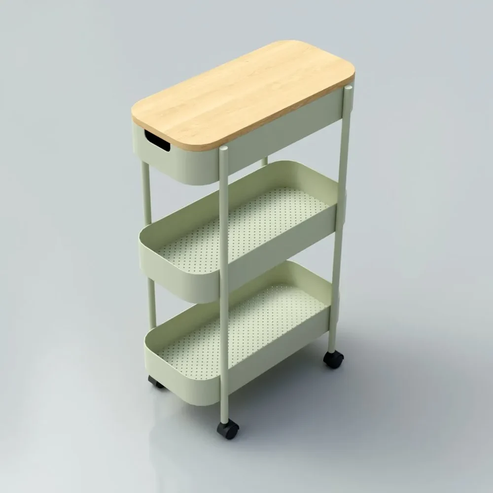 Kitchen Storage Metal Cart