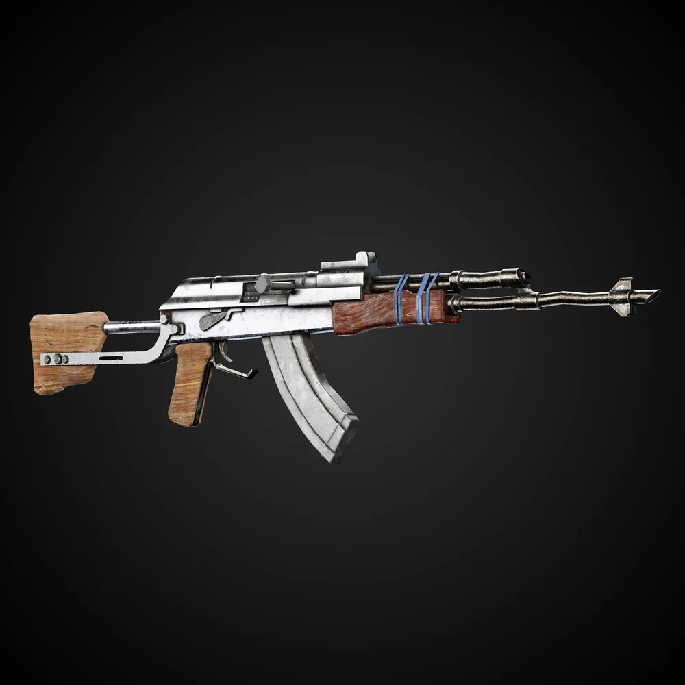 Apocalyptic Game-Ready Guns + 4k Textures | Blenderkit Series