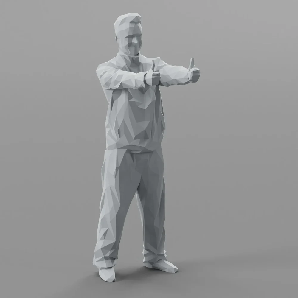 Lowpoly Male Standing
