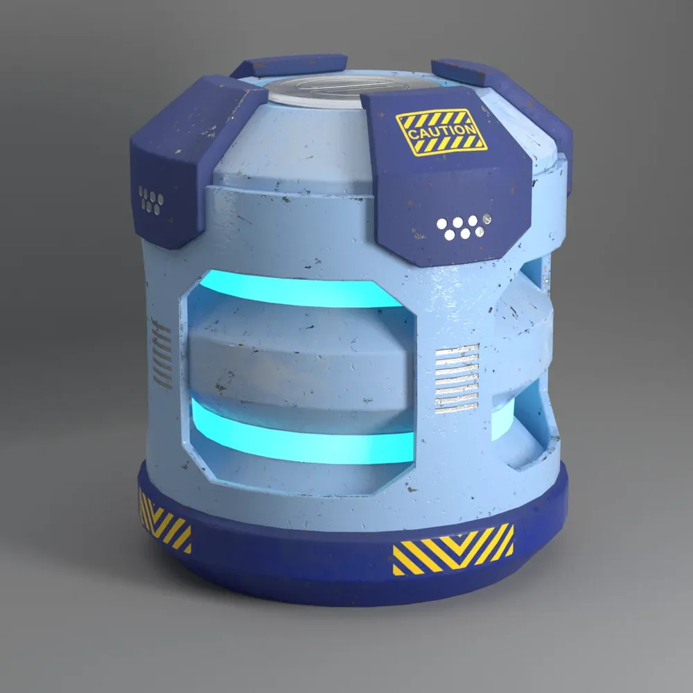 Scifi Cylinder Powercell